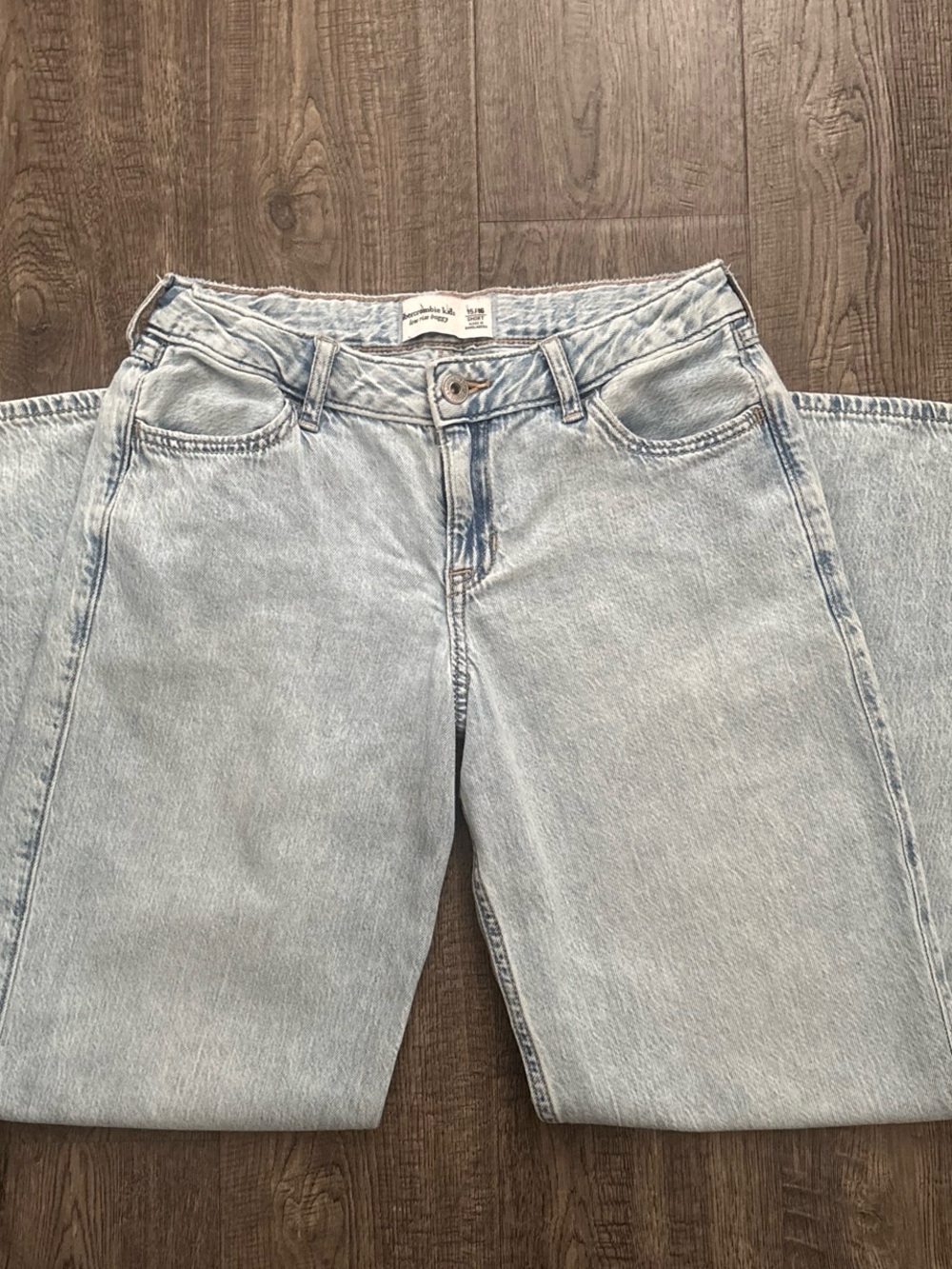 abercrombie kids low rise baggy jeans